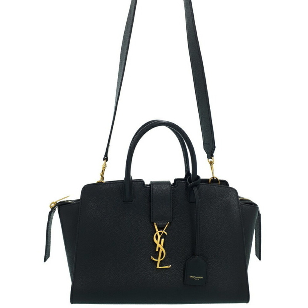 Saint Laurent Downtown YSL leather top handle 2way Crossbody bag